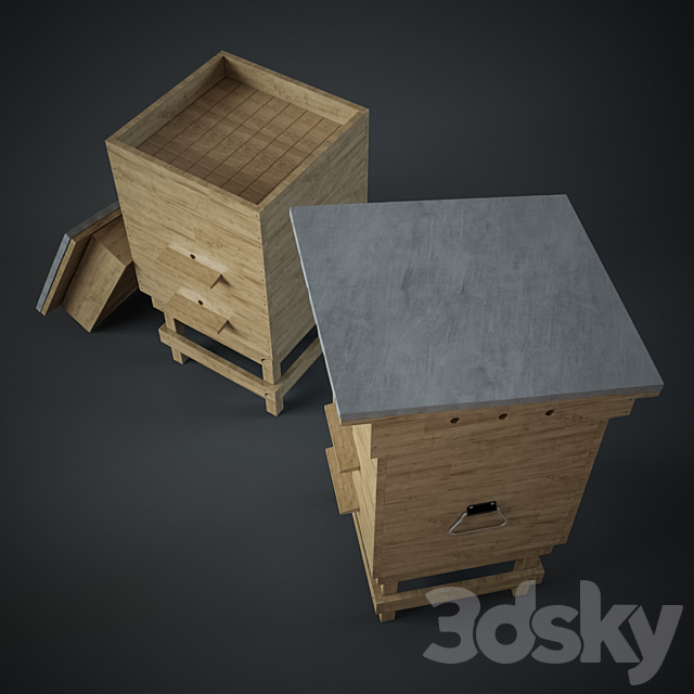 Beehive Dadant 3DSMax File - thumbnail 2