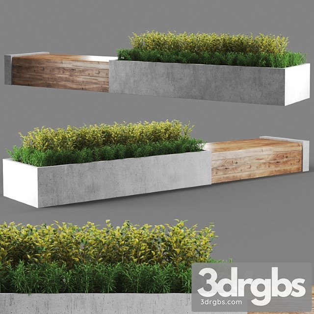 Bench Outdoor 457 3dsmax Download - thumbnail 1