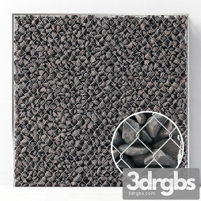 Big Gabion With Stone 3dsmax Download - thumbnail 1