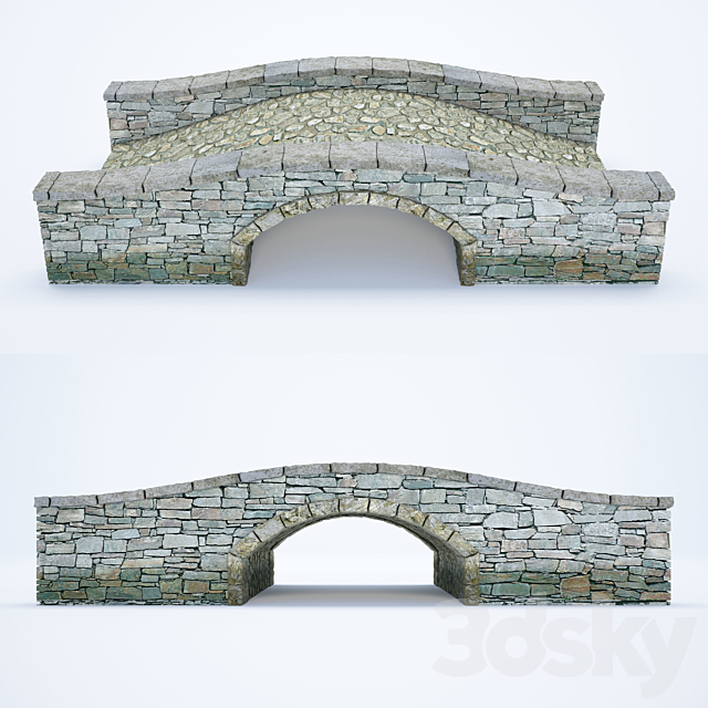 Bridge from the masonry 3DSMax File - thumbnail 2