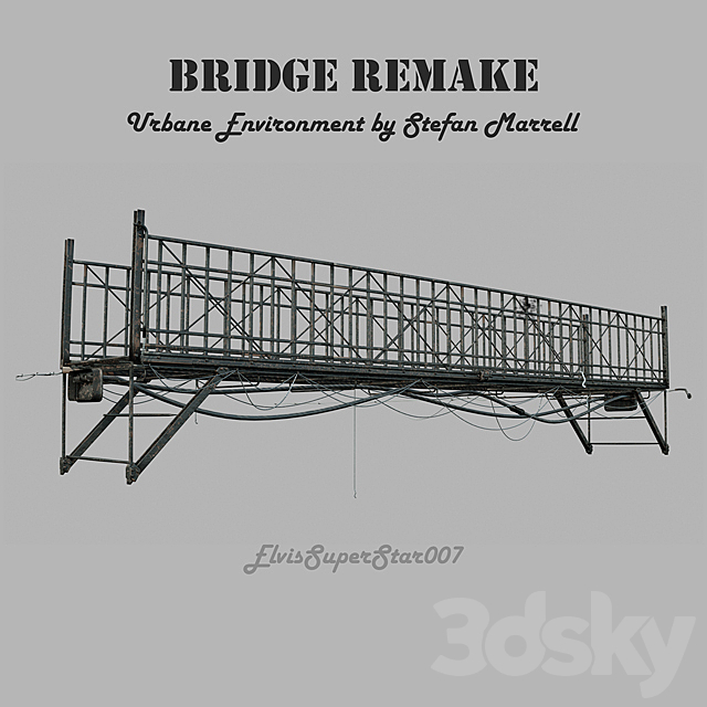 Bridge remake by Stefan Morrell _ Old Bridge 3ds Max - thumbnail 1