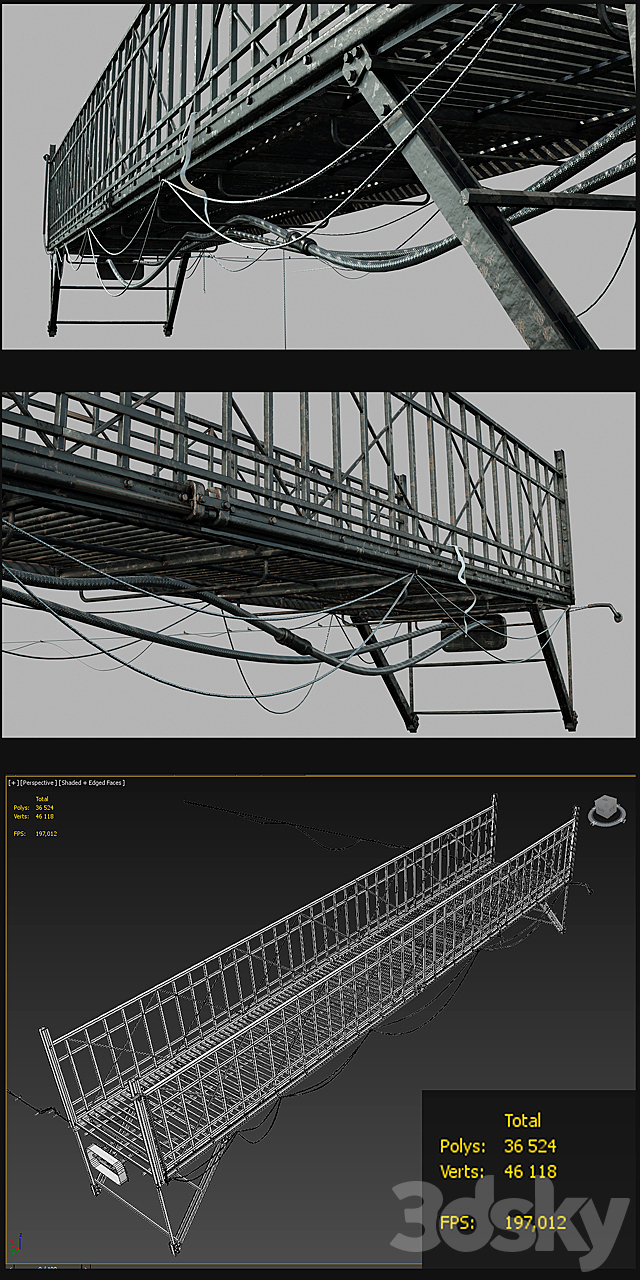 Bridge remake by Stefan Morrell _ Old Bridge 3ds Max - thumbnail 2