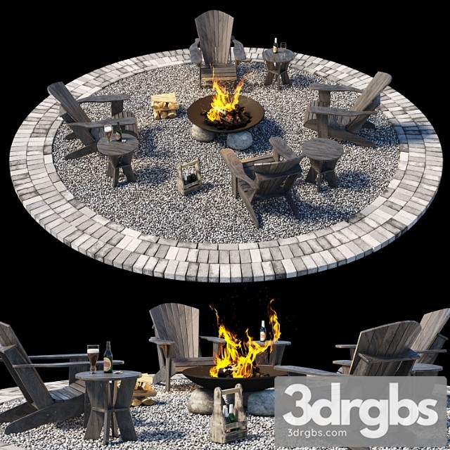 Campfire zone 3dsmax Download - thumbnail 1