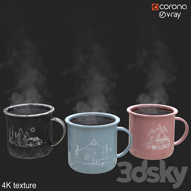 camping mug 001 3DSMax File - thumbnail 2