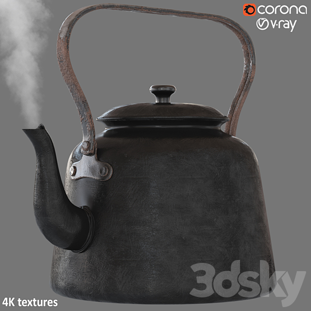 camping teapot 001 3DSMax File - thumbnail 3