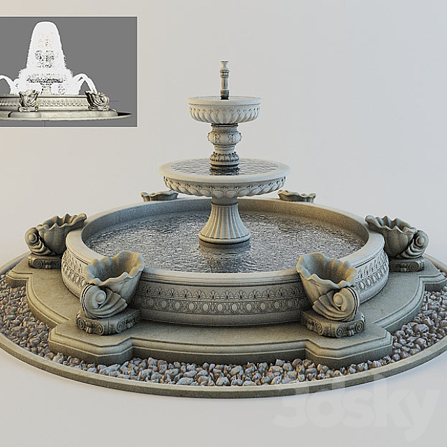 Classic Fountain 3DSMax File - thumbnail 1