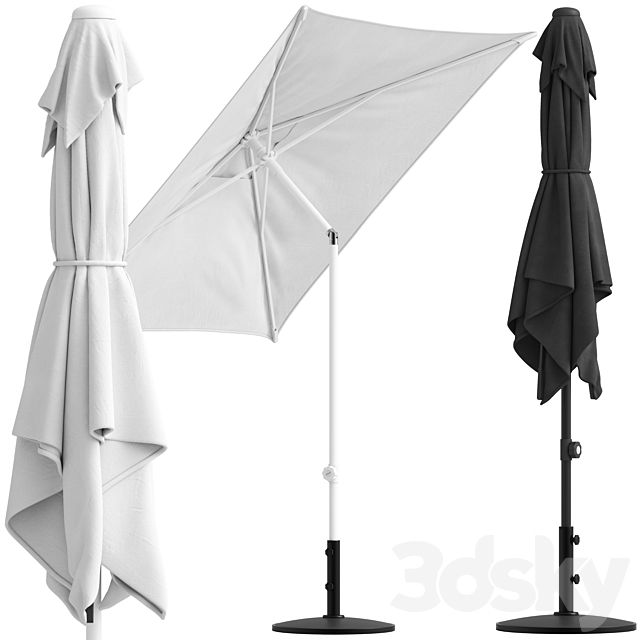 Coco Republic Outdoor Malibu Umbrella 3DSMax File - thumbnail 2