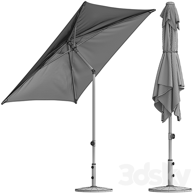 Coco Republic Outdoor Malibu Umbrella 3DSMax File - thumbnail 7