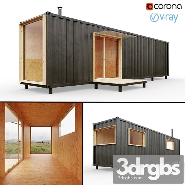 Container house 3dsmax Download - thumbnail 1