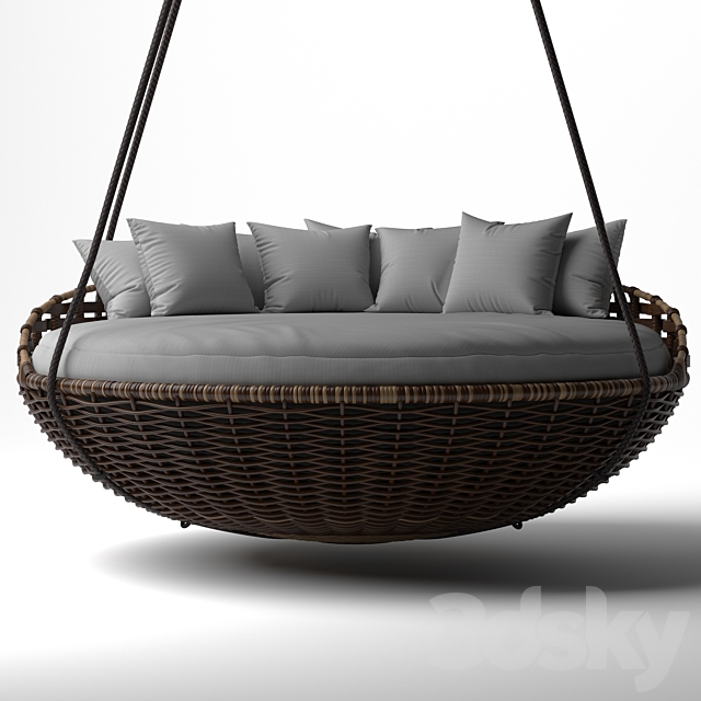 Daybed Swing Swing Hanging Daybed 3ds Max - thumbnail 2