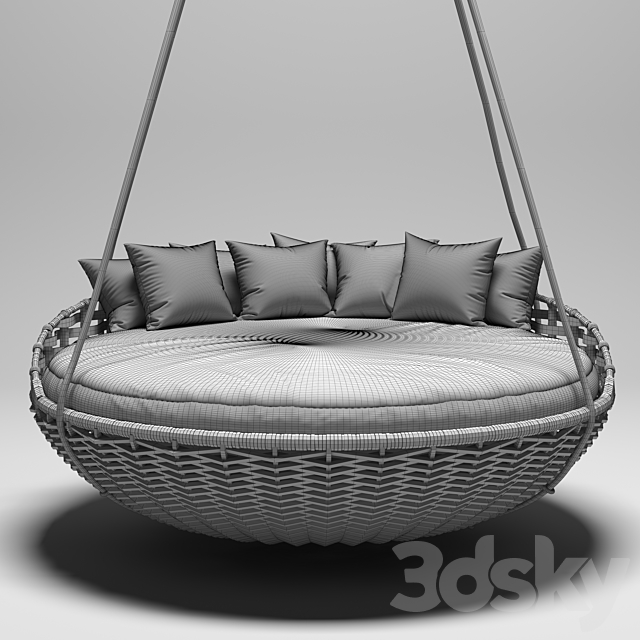 Daybed Swing Swing Hanging Daybed 3ds Max - thumbnail 3