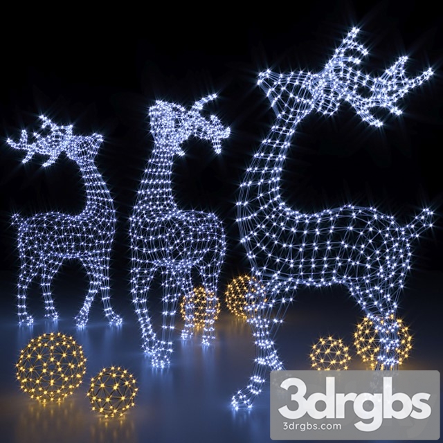 Deer garland 3dsmax Download - thumbnail 1