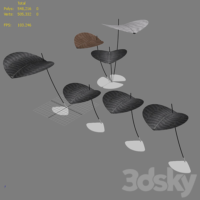 Egoparis Petal Sunshade 3DSMax File - thumbnail 5