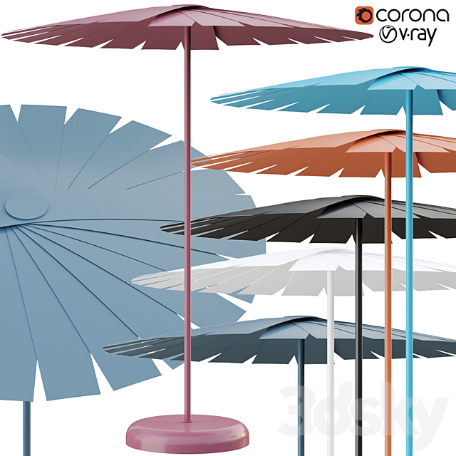 Ensombra Folding Parasol 3DSMax File - thumbnail 3