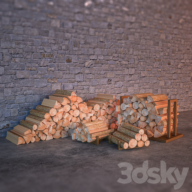 Firewood 3DSMax File - thumbnail 1