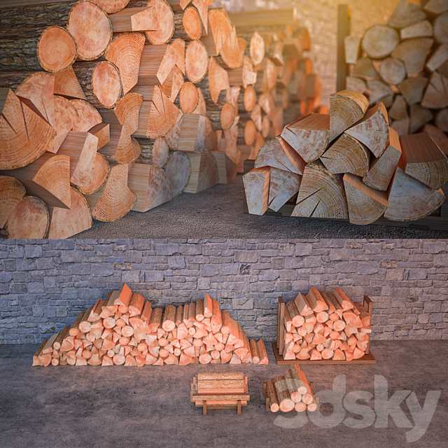 Firewood 3DSMax File - thumbnail 3