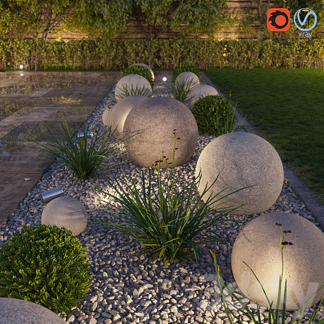 flowerbed 3DSMax File - thumbnail 1