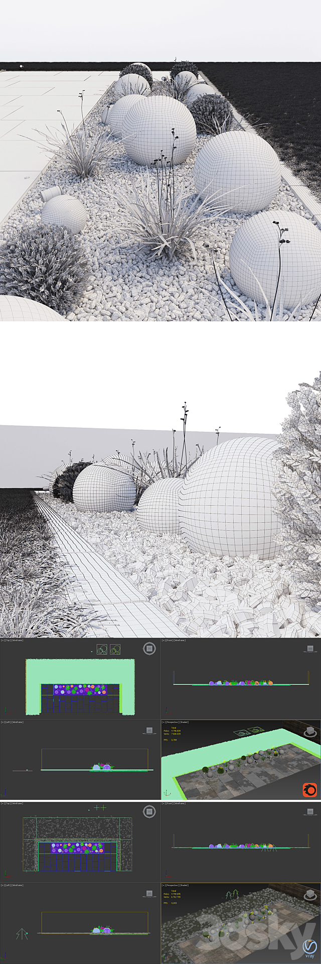 flowerbed 3DSMax File - thumbnail 3