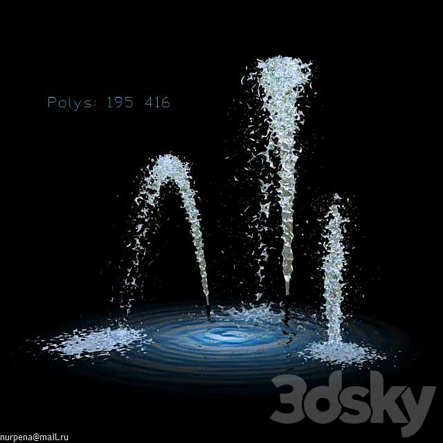 Fountain V3 3DSMax File - thumbnail 1