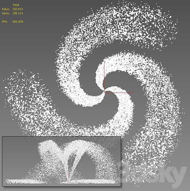 Fountain V5 3ds Max - thumbnail 2