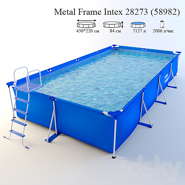 Frame pool Intex 28273 3ds Max - thumbnail 1