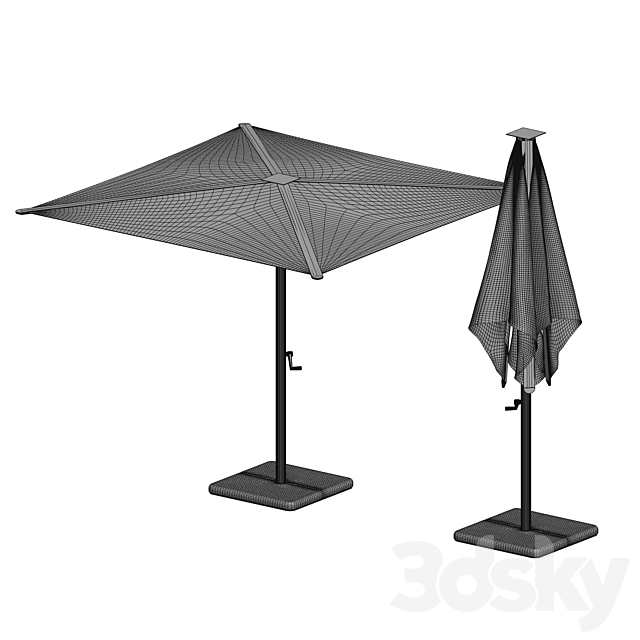 Gandiablasco Bali Folding parasol (corona7 + vray) 3ds Max - thumbnail 2