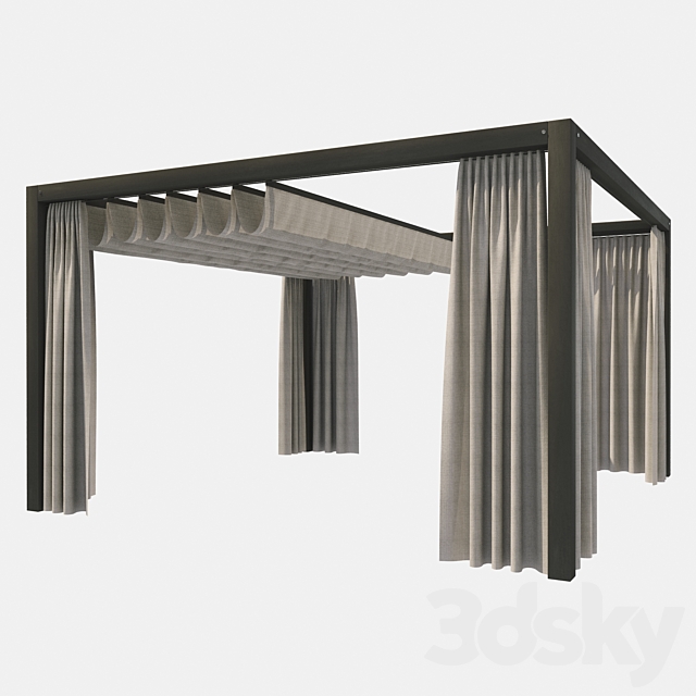 Garden gazebo UNOSIDER MOOD YPE 3DSMax File - thumbnail 3