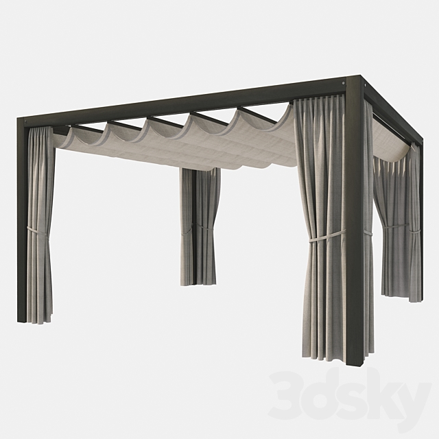 Garden gazebo UNOSIDER MOOD YPE 3DSMax File - thumbnail 4