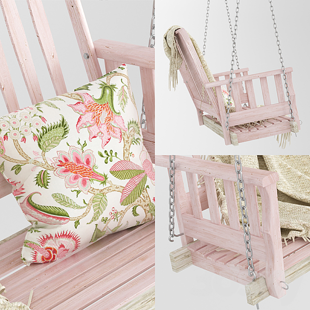 Garden swing 3ds Max - thumbnail 2