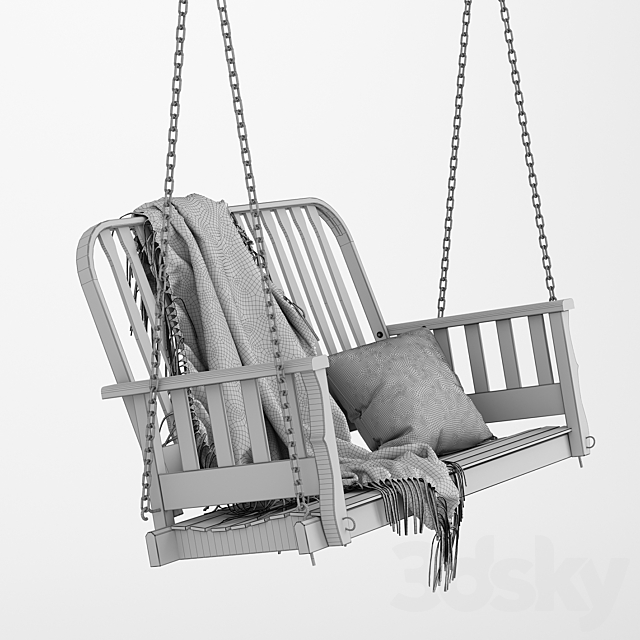 Garden swing 3ds Max - thumbnail 3