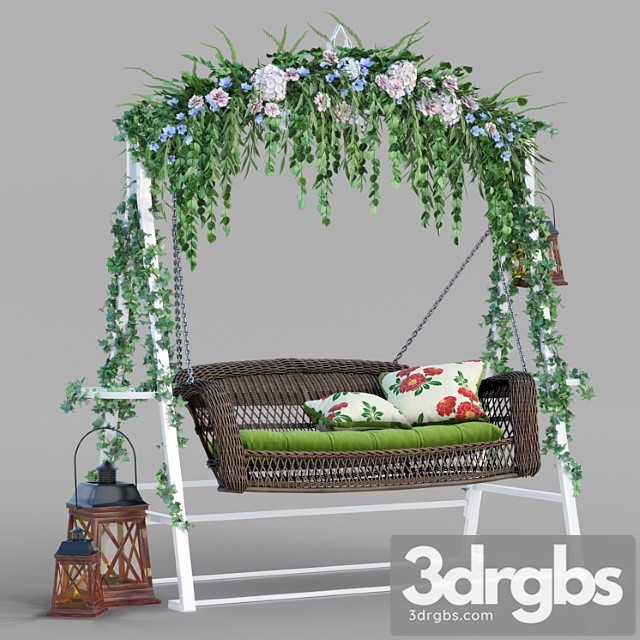 Garden Swing 3dsmax Download - thumbnail 1