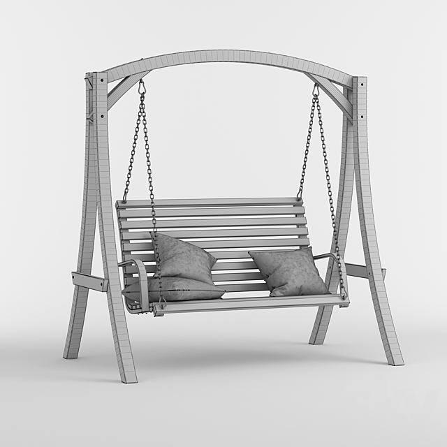 Garden swing Marlette Outdoor 3DSMax File - thumbnail 3