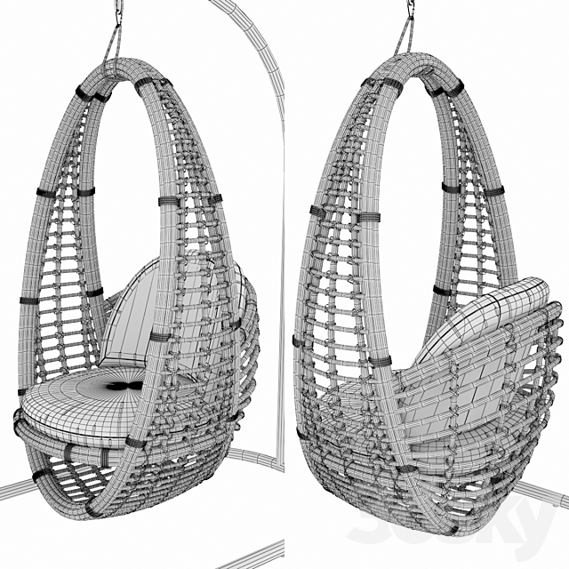 Garden swing Skylinedesign Occasionals HERI 3ds Max - thumbnail 3