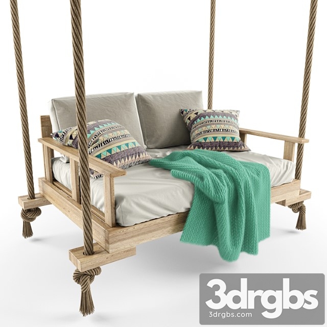 Garden Swing Sofa 3dsmax Download - thumbnail 1