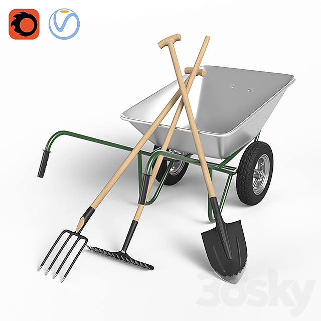 Gardening Tools 3DSMax File - thumbnail 1