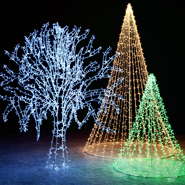 Garland trees 3ds Max - thumbnail 1