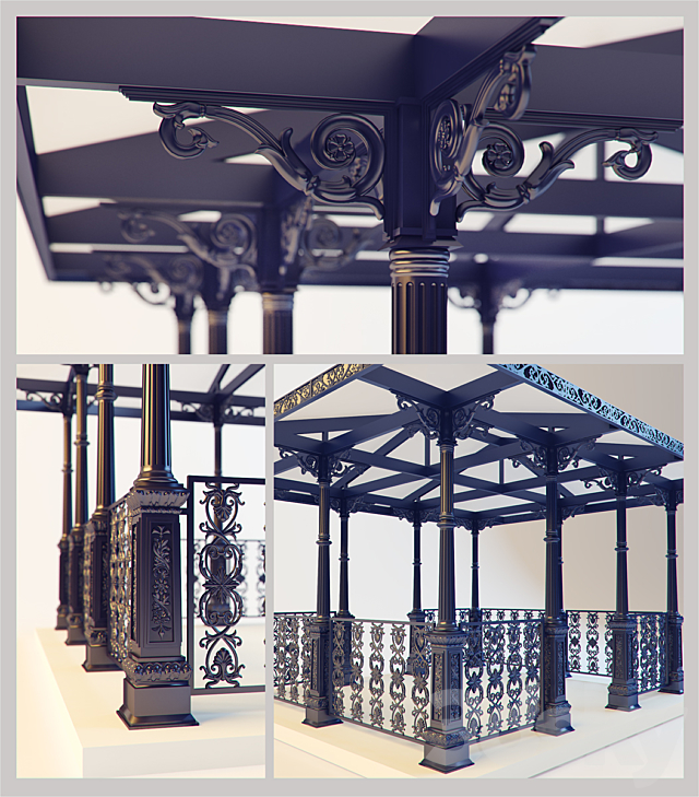 Gazebo 3DSMax File - thumbnail 1