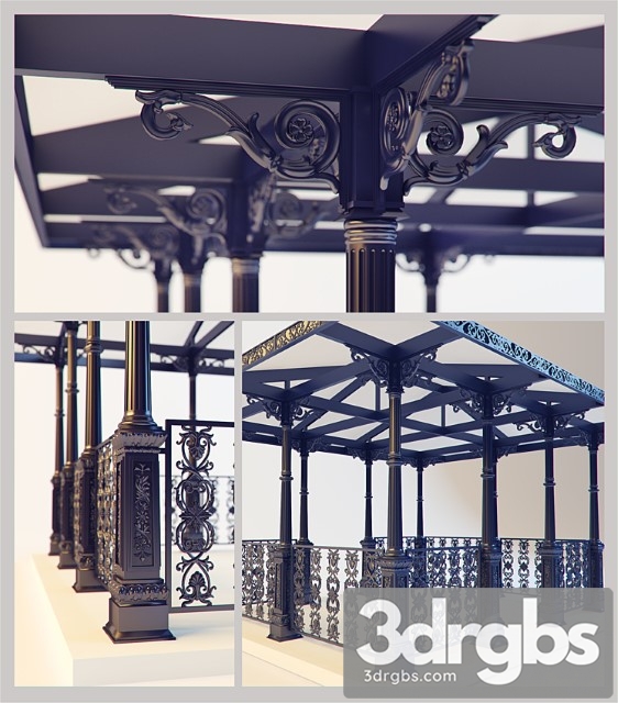 Gazebo Classic 3dsmax Download - thumbnail 1