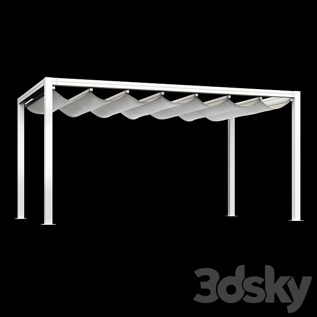 Giulio Barbieri – Bioklimatikus Pergola Onda 3ds Max - thumbnail 2