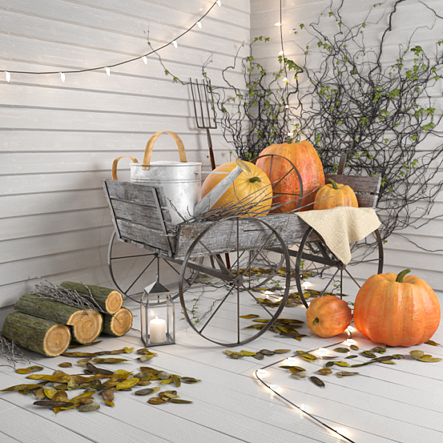 Halloween Decoration Set (Exterior) 3ds Max - thumbnail 1