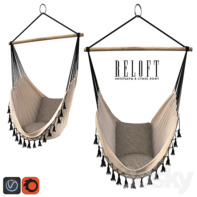 HAMMOCK Provincial White 14000CRM 3DSMax File - thumbnail 1