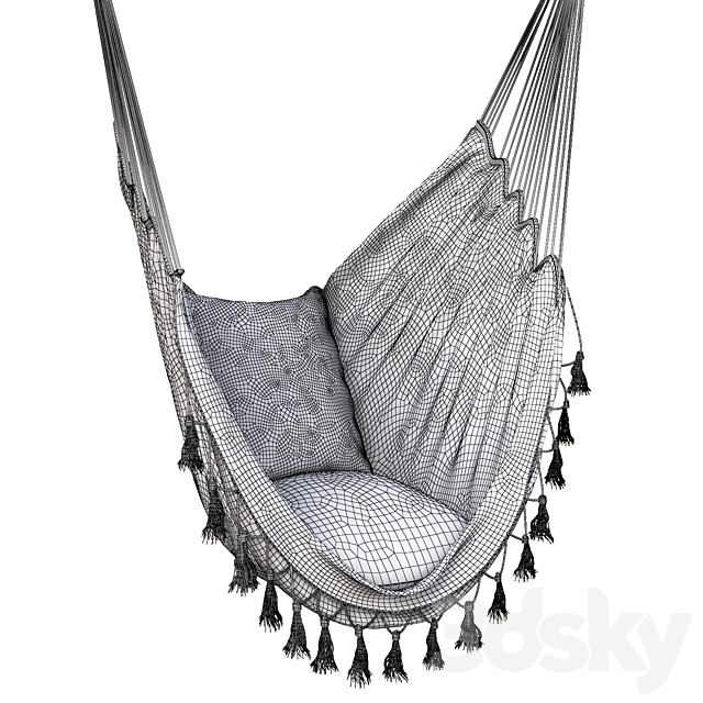 HAMMOCK Provincial White 14000CRM 3DSMax File - thumbnail 3