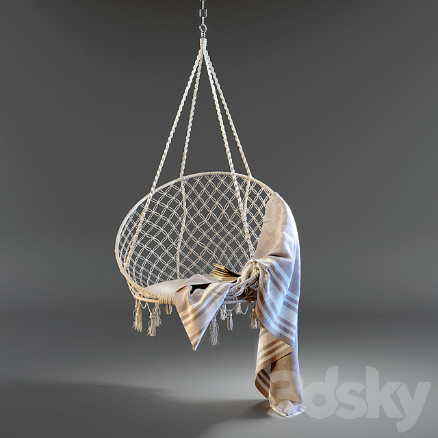 Hanging chair 3DSMax File - thumbnail 2