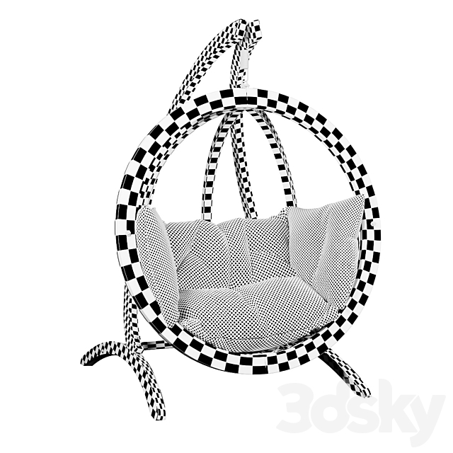 Hanging rocking chair 3DSMax File - thumbnail 3