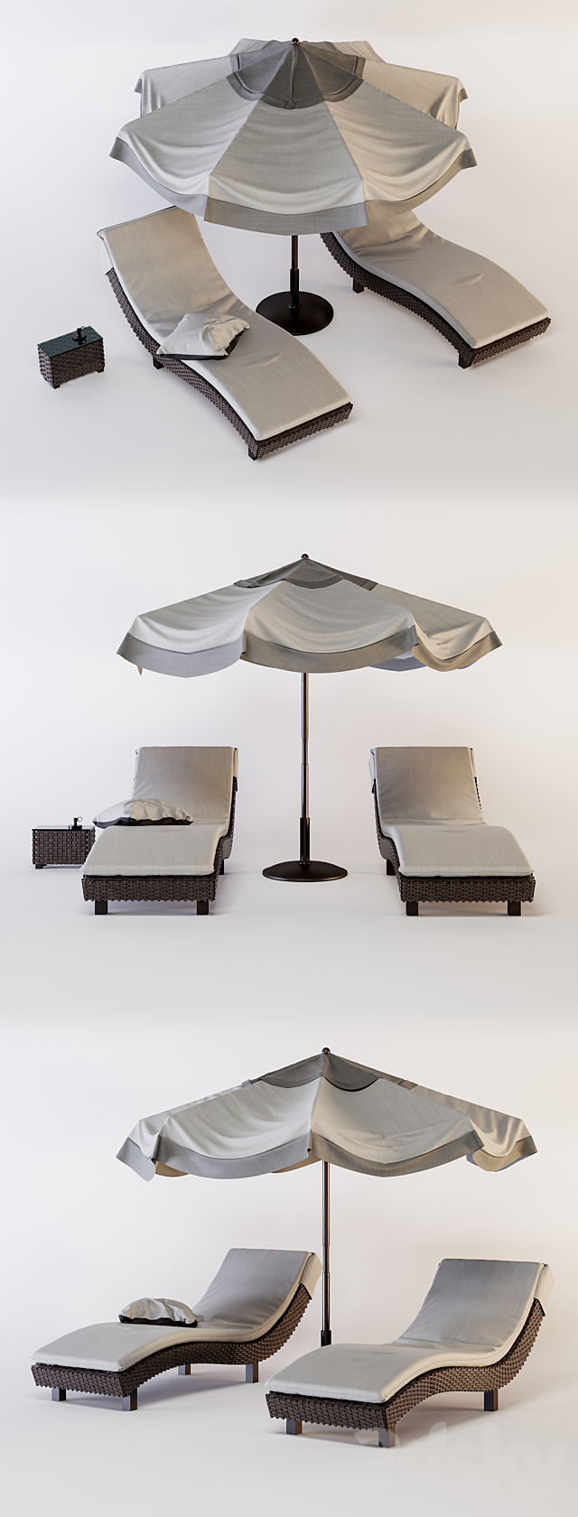 Hoff Chaise lounge Miami 3DSMax File - thumbnail 3