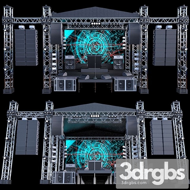 Jc Mini Concert Stage 3dsmax Download - thumbnail 1