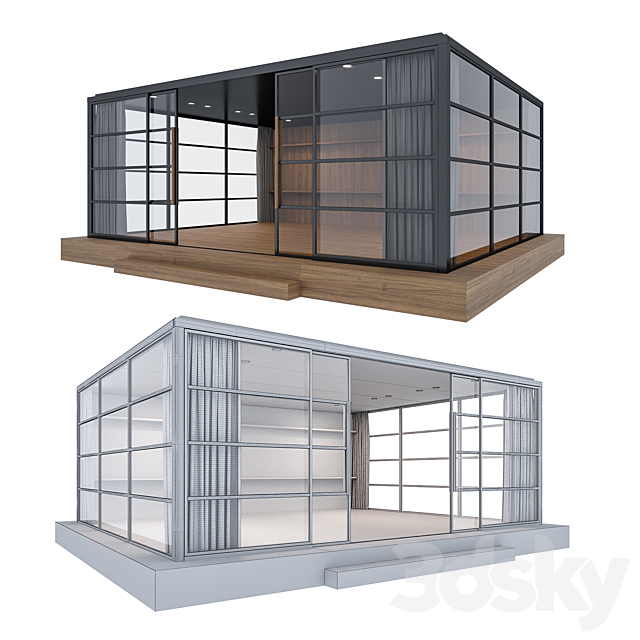 Kettal Office Pavilion 2 3ds Max - thumbnail 2