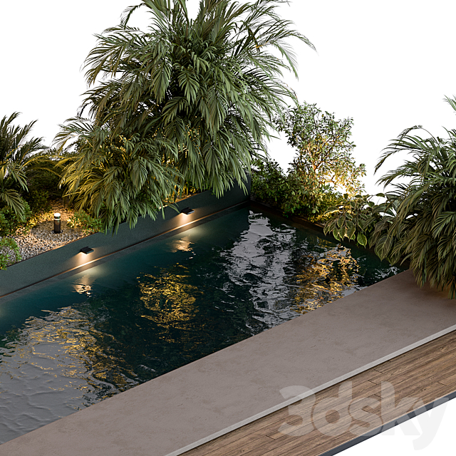 Landscape Furniture with Pool 69 3DSMax File - thumbnail 4