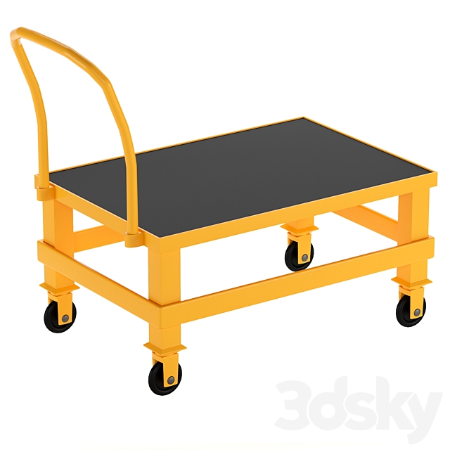 Manual platform trolley 3ds Max - thumbnail 1