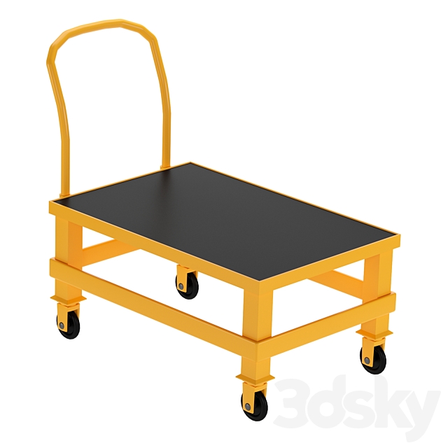 Manual platform trolley 3ds Max - thumbnail 3